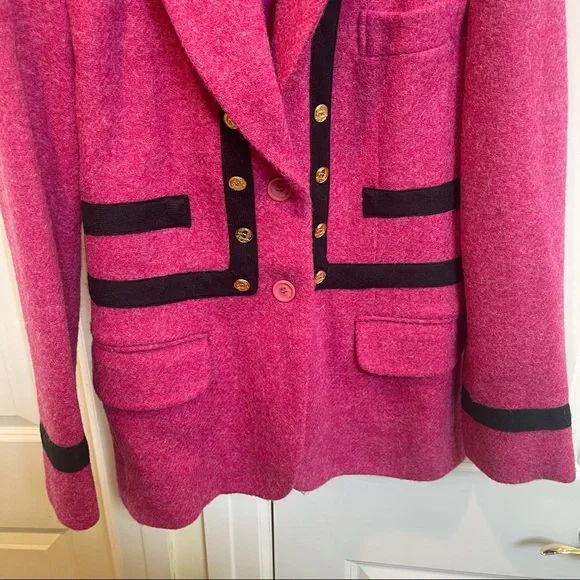 Moschino Pret-A-Porter VINTAGE Magenta Pink Wool Blazer